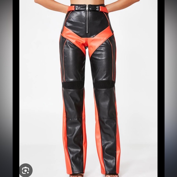 I am gia Octavia bicolor leather pants - Picture 1 of 4